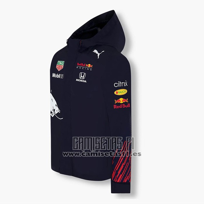 Rompevientos con Capucha del Red Bull Racing F1 2021 Azul Oscuro